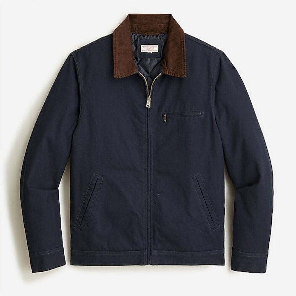 J. Crew Navy Trucker Style Jacket